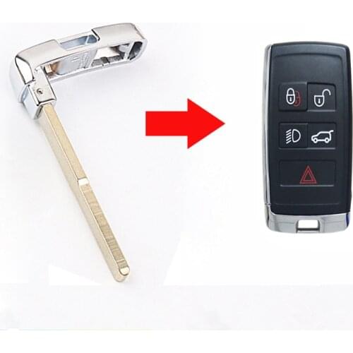 Smart Remote Key Blade Car key Blank For Land Rover Range Rover Velar Discovery 4 Mechanical Emergency Insert key (2018 year)