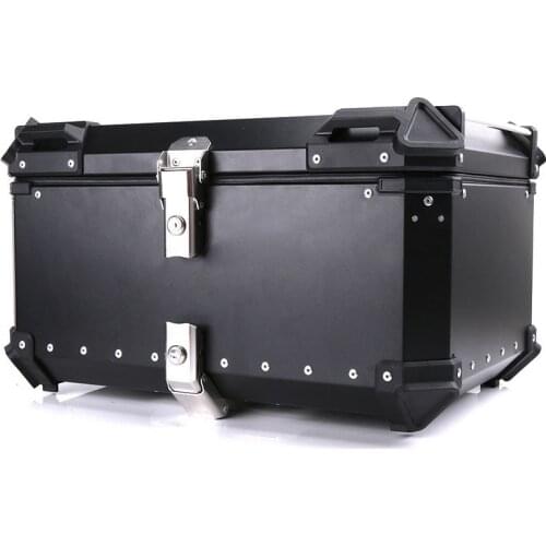 45L 55L 65L Universal Moto Rear Tail Trunk Storage Luggage Helmet Top Tool Box Toolbox Travel Case Key Lock Removable Waterproof