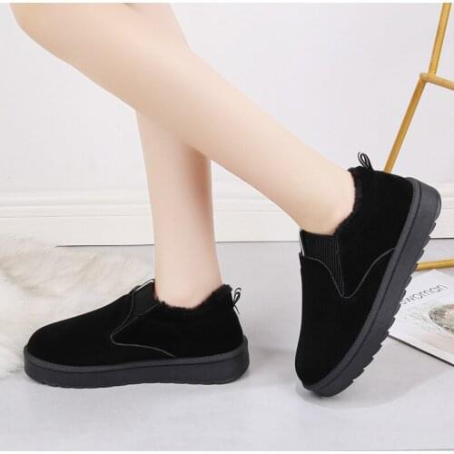 Women winter ankle suede snow boots for women short Basic winter shoes Snow Boots Classic Tumed-over Edge Boots Chaussure U11-70