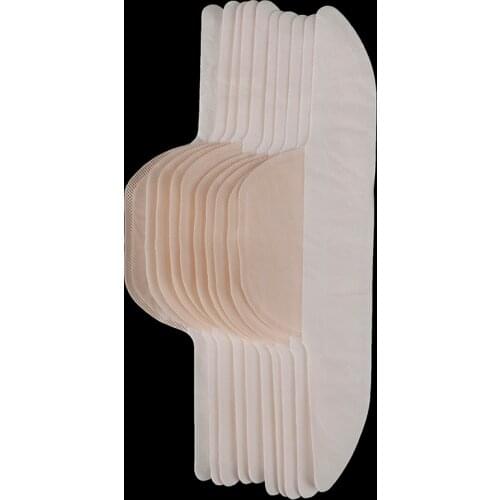 Disposable White T-shirt Absorbing Deodorants Stickers Anti Perspiration Collar Pad 10pcs For Unisex Summer Collar Sweat Pads