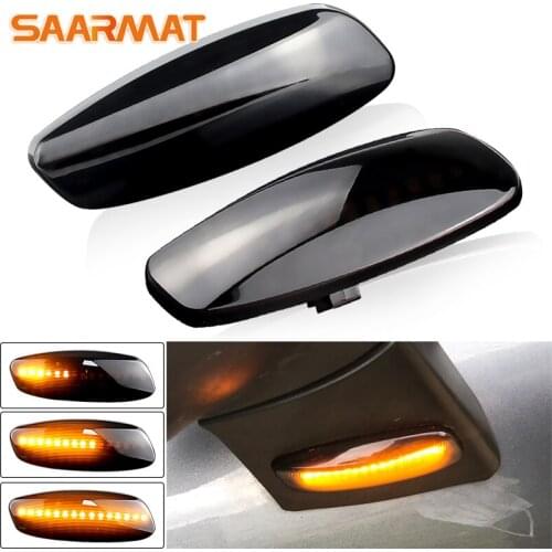 2pc LED Dynamic Flowing Water Turn Signal Light Dynamic Turn Signal For Peugeot 308 207 3008 5008 Side Marker Flashing Indicator