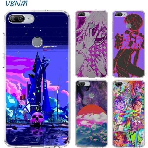 Vaporwave Glitch Anime Case For Huawei Honor 30 30s Play4T 20 9X Pro 8X 10 lite 9A 8A 8C 8S 9 V30 Y5 Y6 Y7 Y9 2019 Cover