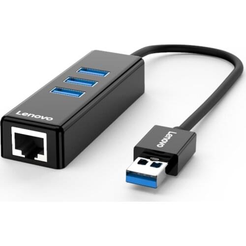 Lenovo 4 ports USB 3.0 100M Ethernet port to interface Adapter Aluminum Docking Station Hub for MacBook Pro and Laptops