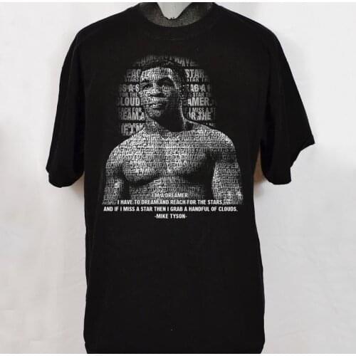 Mike Tyson Quotes T-Shirt Summer Cotton O-Neck Short Sleeve Mens T Shirt New Size S-3XL