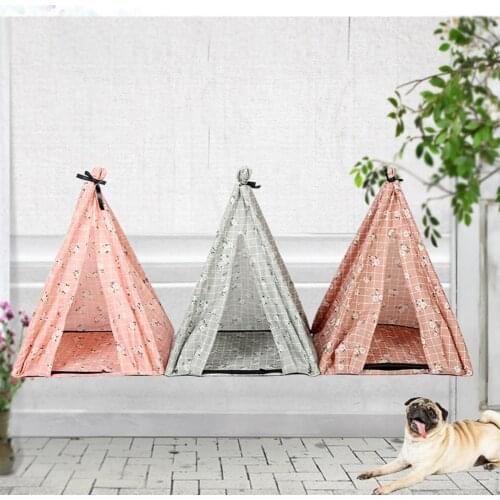HobbyLane Wooden DIY Assembly Anti-mosquito Princess Shelter Folding Tent for Dog Cat