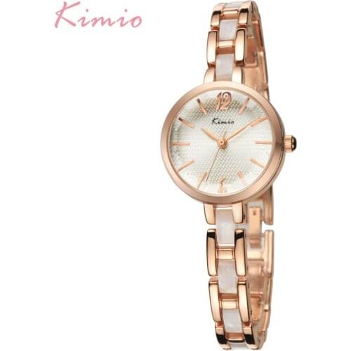 Kimio Fashion Dress Women Watches Quartz Wristwatches Female Resin Bracelet Strap Ladies Clock Montre Homme Relogio Feminino Box