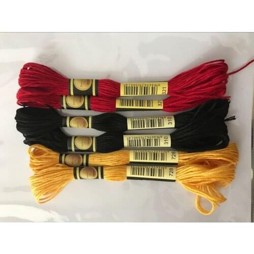 Mix 10pcs Color Cross Stitch Cotton Embroidery Thread Floss Sewing Skeins Craft shopping