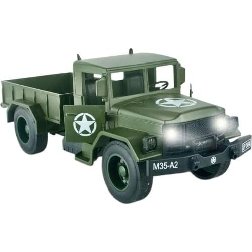1:20 Scale military truck model Off-Road jeep Vehicle simulation 4 Wheel Drive Army Auto Trucks Boy Children Toys gift