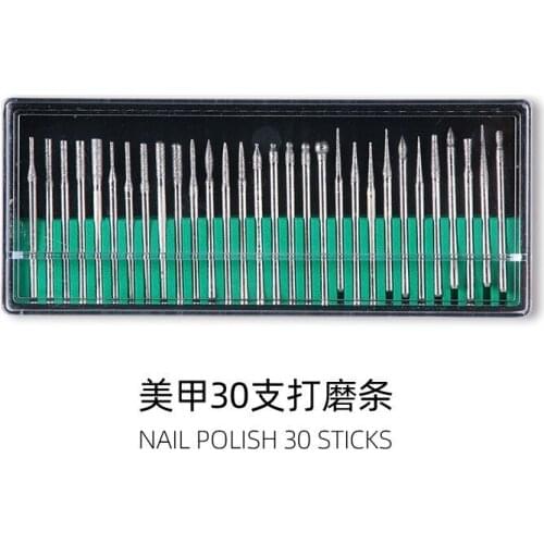 30Pcs/Set Nail Drills Bits Kit Professional Electric Manicure Pedicure Machine Pen Set Accessories Nail Art Machine Tools