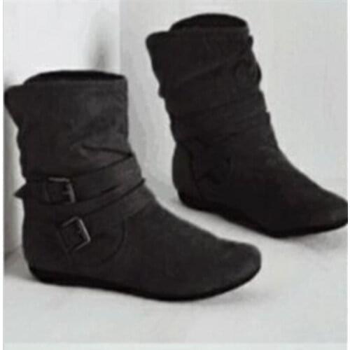 2020 new womens boots womens boots Europe and America plus velvet thick cotton shoes size 43 women shoes