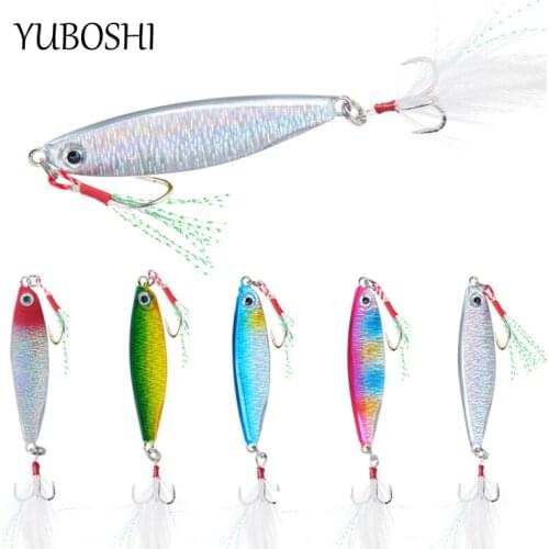 2021 New Fishing Tackle 7g 10g 15g 20g Iron Plate Fishing Lure Jig Spoon Sinking Sequin Bait Artificial Wobbler With Hook