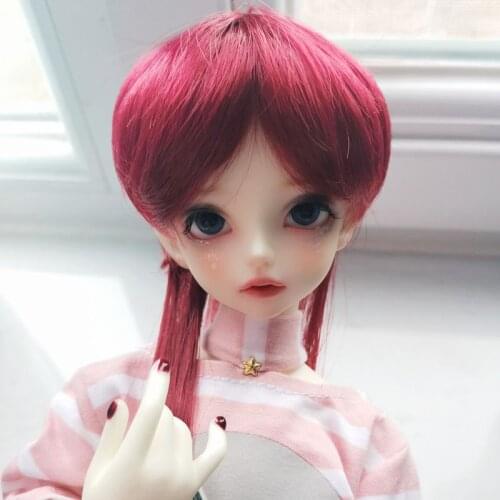 2021 New Style 1/3 1/4 1/6 1/8 Lovely Style Hair High Temperature Wire BJD Wig For Toy Doll