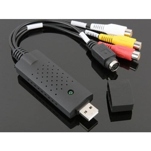 Portable Easy to cap USB2.0 Audio Video Capture Card Adapter VHS To DVD Video Capture Converter For Win7/8/XP/Vista