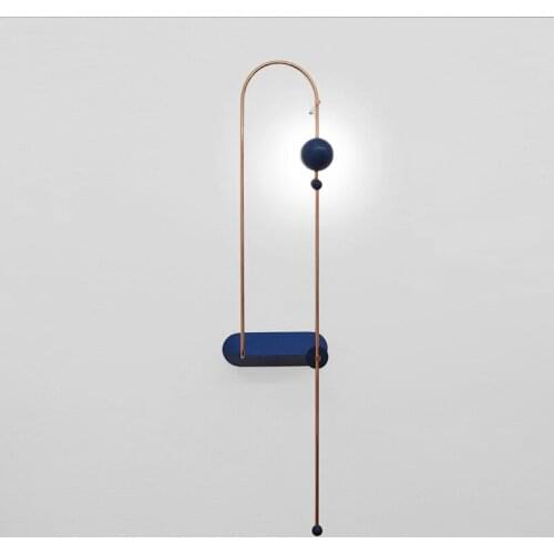 Postmodern minimalist creative living room study personality Nordic bedroom hotel model room exhibition hall wall lamp