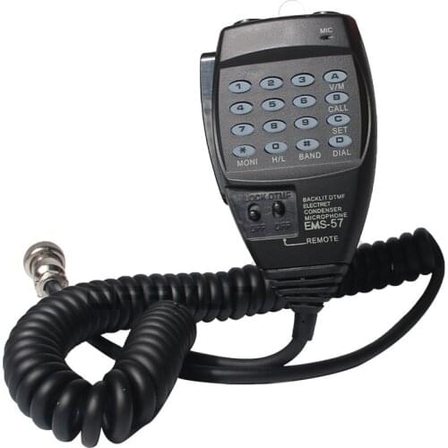 EMS-57 EMS57 8pin 8 Pin DTMF Handheld Speaker Mic Microphone for Alinco HF/Mobile DX-SR8T SR8E 70T 77T Suitable DR-135/435 Range