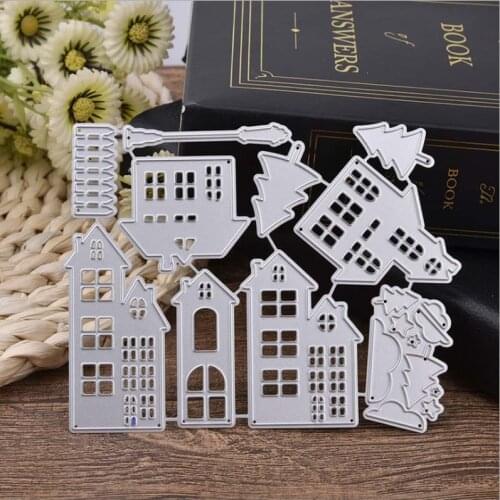 Cutting dies Christmas house Scrapbooking Dies Metal Craft Die Cut Stamps Embossing New 2018 Card Making Decor