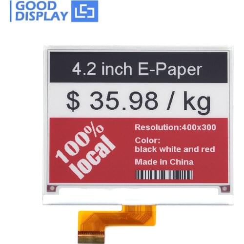 4.2 Inch Epaper Eink Screen Thin 400x300 Color E-ink Monitor