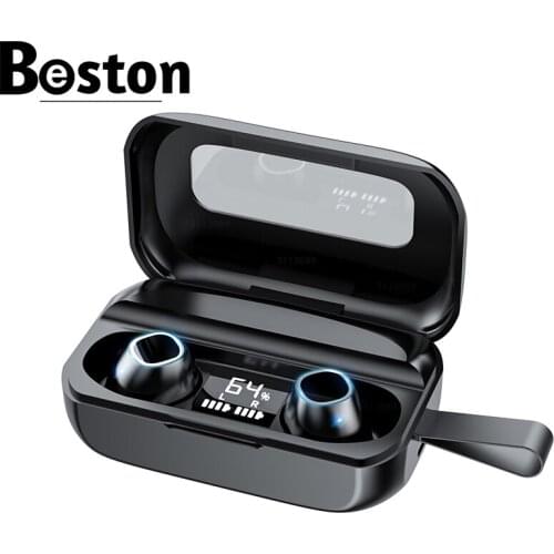 TWS 5.0 Wireless Bluetooth Earphone Waterproof Headset Mini Earbud With Microphones Touch Control Sport Noise Cancel Headphones