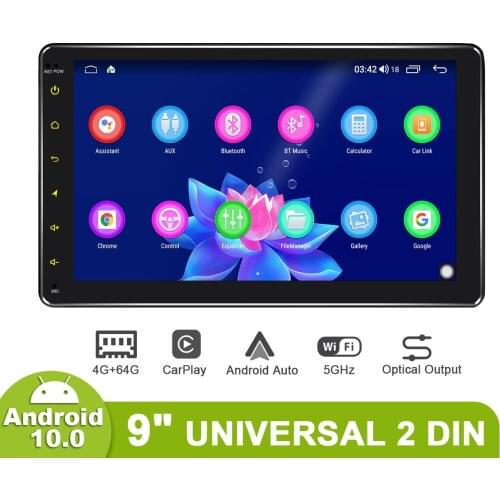 Universal JOYING 9"Central Multimidia Android Auto 2 Din Radio Stereo Autoradio GPS 4GB 64GB 1280*720 Carplay 4G Tape Recorder