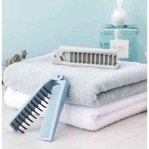 Yihan New Foldable 1 Pcs Mens Womens Beauty Handmade Folding Pocket Clip Hair Moustache Beard Massage Comb Fast Shipping