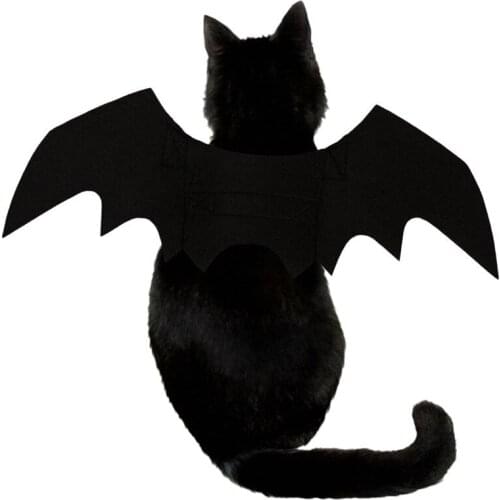 1Halloween Pet Bat Wings Funny Cats Cosplay Costume Cat Bat Costume Fit Party Dogs Cats Playing Pet Accessories