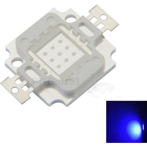 100pcs 10W 45mil Royal Blue 445nm Square High Power LED Light chip 1000mA 10-13V LED
