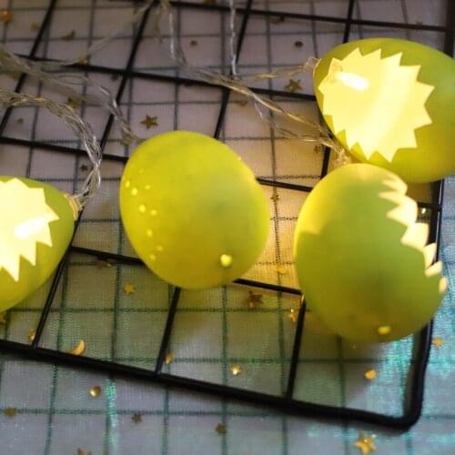 2021 New LED Holiday Egg String Lights for Easter Party Decoration Battery Lights Wedding Birthday Garden Decoration
