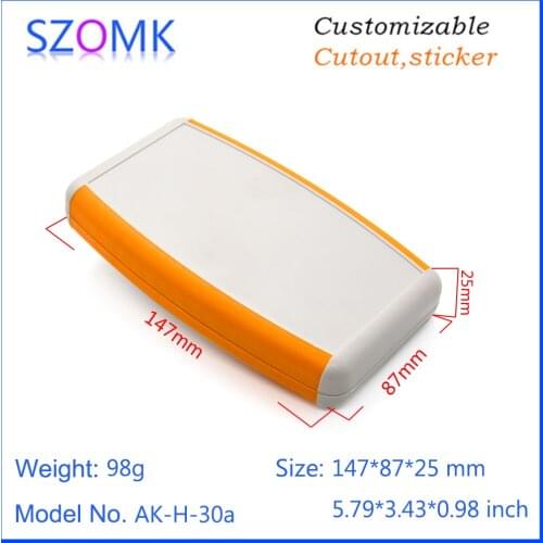 4 pieces, 145*87*25mm diy plastic handheld box 9V battery holder enclosure electronics project box hot sales szomk plastic case