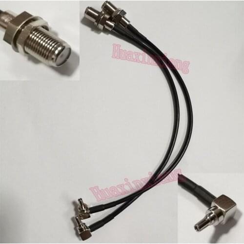 5PCS/Lot CRC9-JW Male to F-K Female plug Connector Coxial Pigtail cable for Huawei USB Modems RG174 15CM/20CM/30CM/50CM