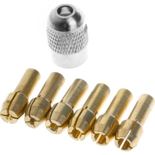 6PC Bronze Tweezers 1.0/1.6/2.0/2.4/3.0/3.2 + M8 * 0.75 Fits Rotary Tools