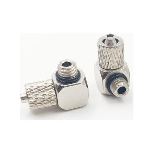 Free shipping 50 Pieces M5 - 4mm/M6-4mm/M3-4mm Elbow Pneumatic Pipe Air Hose Quick Fitting Mini Connector Iron
