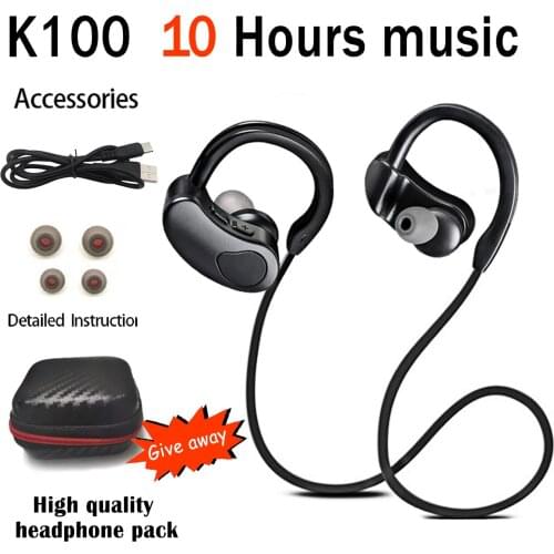 Bluetooth-Compatible Headphone Wireless Bass Sweat Anti-Compatible Sports Headphone Stereo Headphone With Microphone