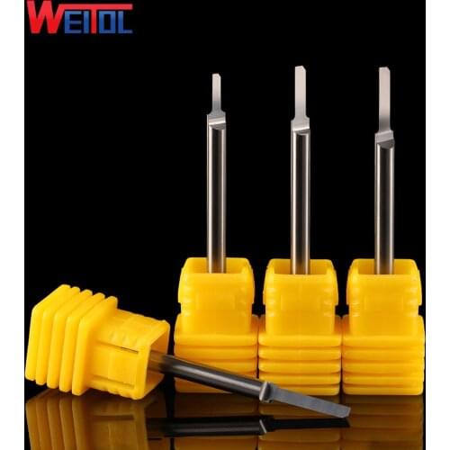 Weitol free shipping 5pcs 5A series good quality 3.175mm shank half straight bit CNC engraving bit router bit for wood cutting