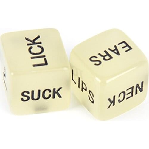 2pcs/set 1.6*1.6*1.6cm Sex Dice Punishment Sexy Romance Love Humour Gambling Adult Games Erotic Craps Pipe Toy For Couples