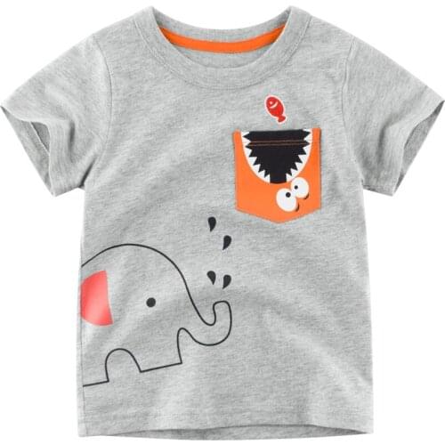 2019 Summer Baby Boy Clothes Short Sleeve Cartoon t shirt Toddler Baby Kids Boys Cotton Tops Baby Boy Clothing Children t shirts