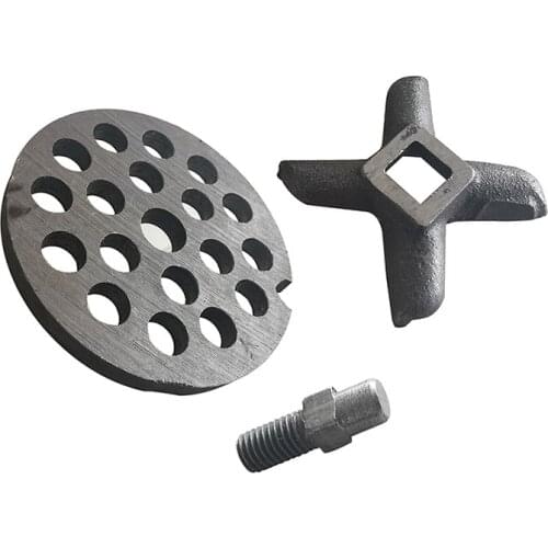 Pellet Feed Machine 53mm Disc Exit Hole 6mm Stainless Steel Disc Screw Post Blade Feed Processing Meat Grinder Accessories