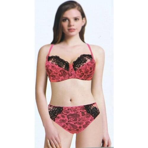 Foreign trade slim sexy underwear set bra Large size bra set thin section Breathable ladies underwear l sexy bra ingerie