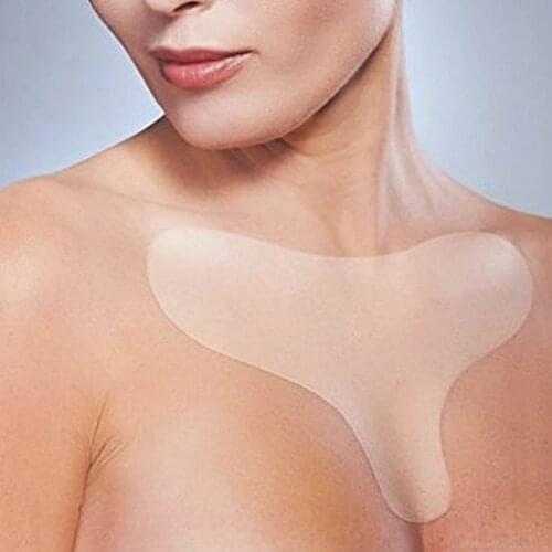 New Reusable Anti Wrinkle Chest Pad Silicone Transparent Removal Patch Face Skin Care Anti Aging Breast Lifting Chest Patch drop