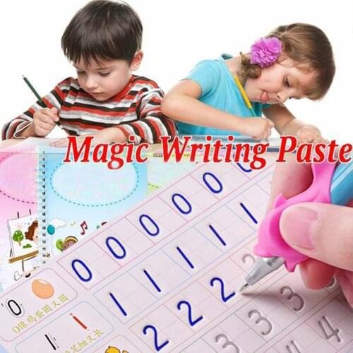Reusable Writing Paste Calligraphy Handwriting Copybook Toy Childrens Word Calligraphic Letter For Kids Practice Book Engl U4T0