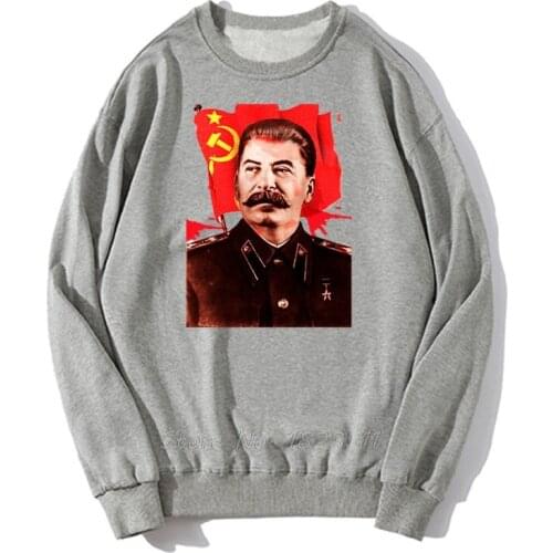 Fashion Hot Sale Joseph Stalin Communist Propaganda Hoodie Men Print Men pullover Hoodies Sweatshirt Harajuku Streetwear