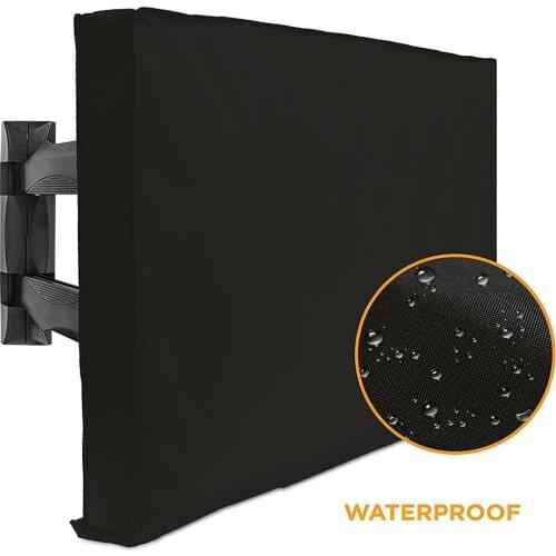 Outdoor TV Cover With Bottom Cover Quality Weatherproof Dust-proof Material Protect LCD LED Plasma Television Outdoor TV Cover