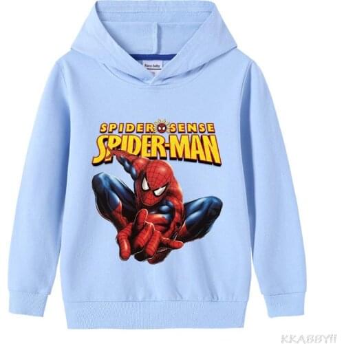 Disney Spider Man New Kids Casual Hoodie Sweatshir Printed Pullover Hoody Hooded Sweater