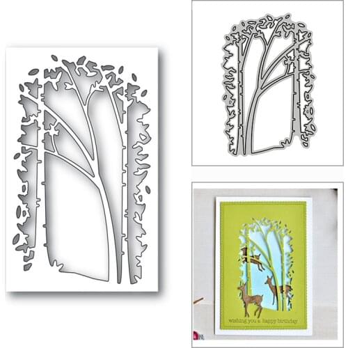 New Sapling Collage Frame Jungle 2020 Metal Cutting Dies for DIY Scrapbooking Decor and Card Making Embossing Craft No Stamps