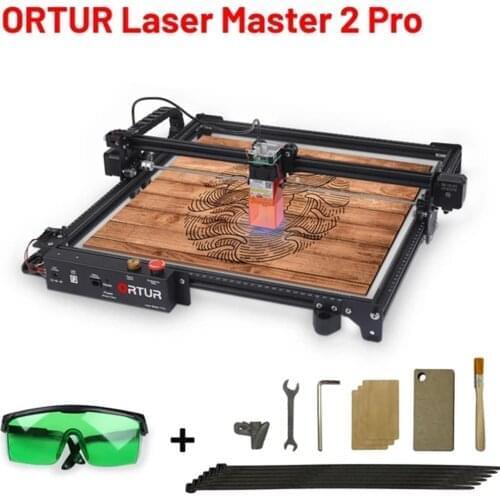 New ORTUR Laser Master 2 Pro Laser Engraver CNC Fixed Focus with 32-bit Motherboard LaserGRBL(LightBurn) 40x40cm Engraving Area