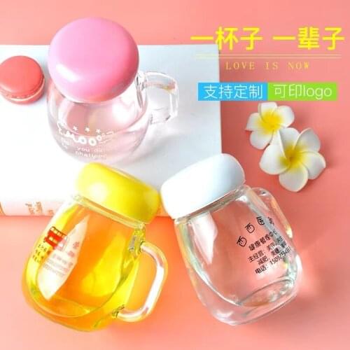 New Style Flower Tea Bottle With Lid Office Household Filter Tea Glass Water Bottle Leisure Fashion Exquisite Gift Bottle