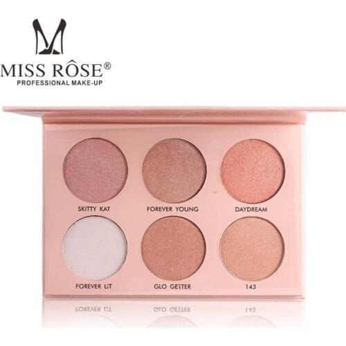 Highlighter powder, three-dimensional V face base, six-color highlighter, white concealer, cheeks to strengthen the silhouette