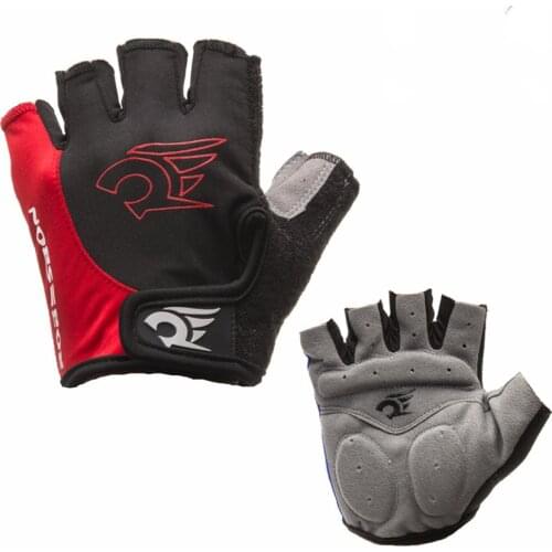 Mountain Riding Gloves With Padding Gym Short Fingerless Gloves Cycling Skate Bike Cycle Sports Half Finger Gloves for Men Women