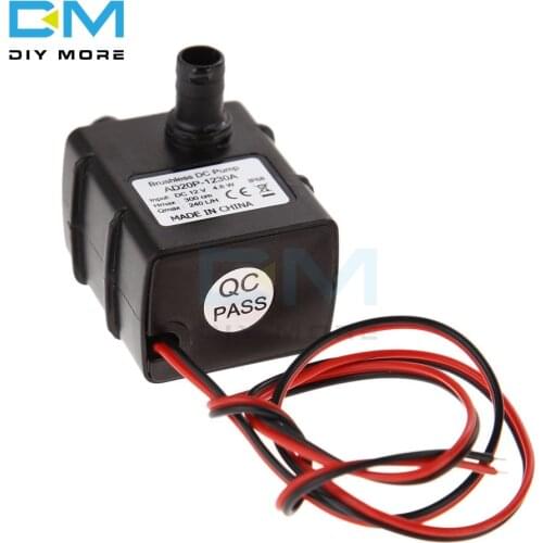 DC 12V 240L/H 3m Ultra Quiet Brushless Motor Submersible Pool Water Pump Hydroponics Solar
