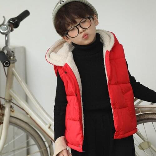 Qiu dong children down vests upset baby lambs waistcoat vest baby