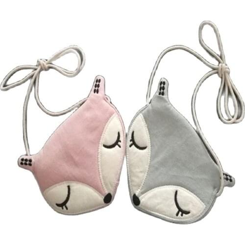 Baby photography props Children one shoulder coin cute fox design girls messenger bag baby accessories Child Kids Coin